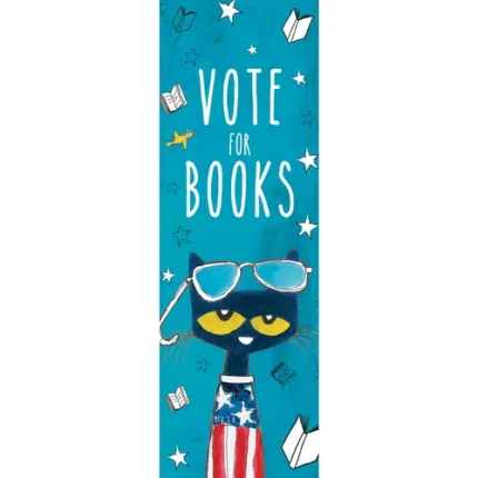 demco® upstart® pete the cat® vote for books bookmarks