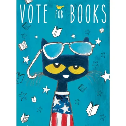 demco® upstart® pete the cat® vote for books poster