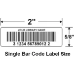 digital laser bar code labels