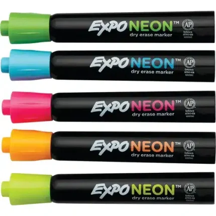 expo neon dry erase markers