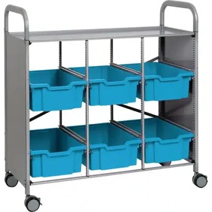 gratnells® callero storage 6 deep trays, library unit