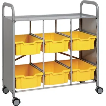 gratnells® callero storage 6 deep trays, library unit