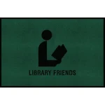 library logo interior custom imprinted floor mats