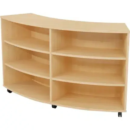 mediatechnologies® drift curved mobile shelving