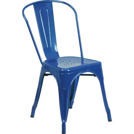 metal indoor/outdoor stacking side chair