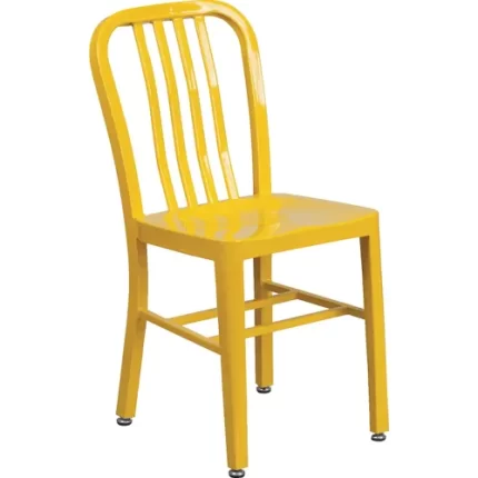 metal indoor/outdoor standard height chairs