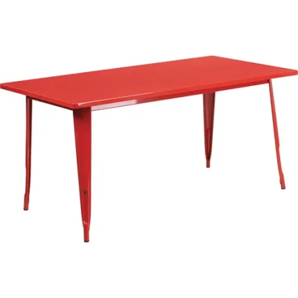 metal indoor/outdoor standard height rectangle tables
