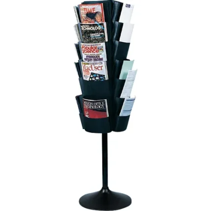 perky™ displays magazine/literature revolving organizers