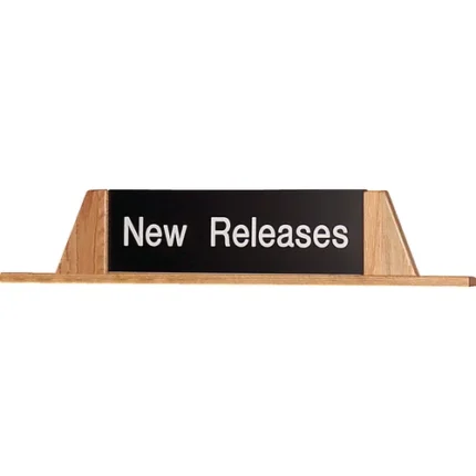 sign holders for americana® mobile bookstore flat style shelving display unit