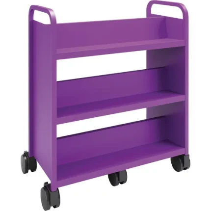 smith system® gorilla sloped shelf booktrucks