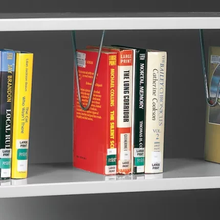 wire book support for estey® steel shelving