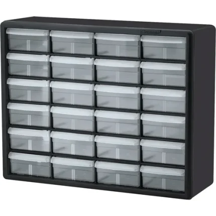 akro mils plastic 24 drawer storage cabinet