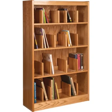 gaylord americana® double faced wood picture book shelving