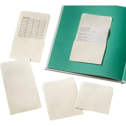 demco® plain back book pockets