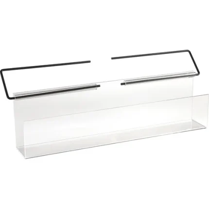 demco plastic shelf end media display bin