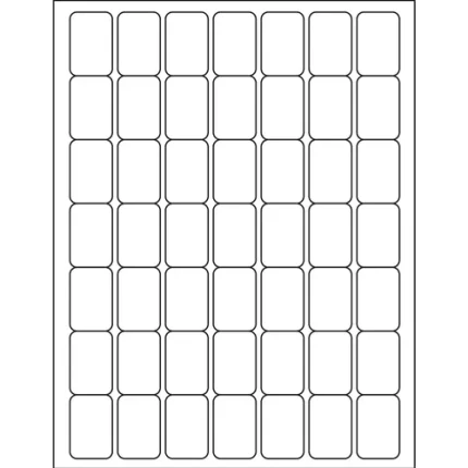 demco® /gaylord® colored processing labels 1 1/2" x 1" rounded corners