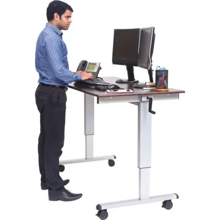 luxor® crank adjustable sit/stand desk