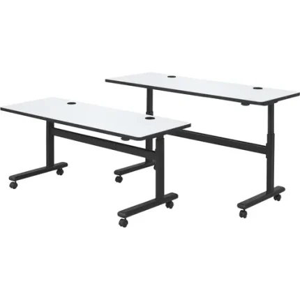 mooreco™ sit/stand dry erase flipper tables rectangle