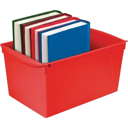 storex wide interlocking book bins