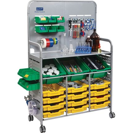Gratnells Makerspace Trolley With Trays,Gratnells Makerspace Trolley,Gratnells Trolley,gratnells rover trolley,gratnells storage trolley