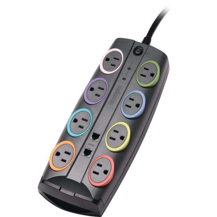 Kensington® SmartSockets® 8-Outlet Strip Surge Protector