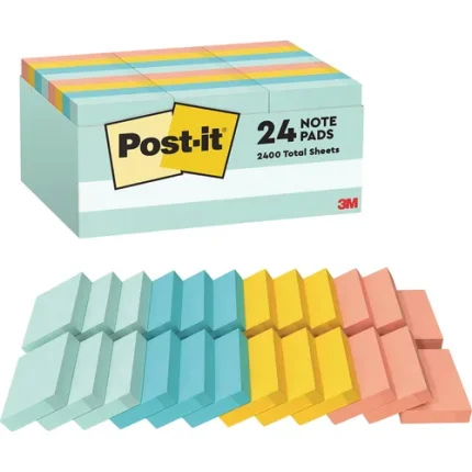 post it notes assorted pastel colors