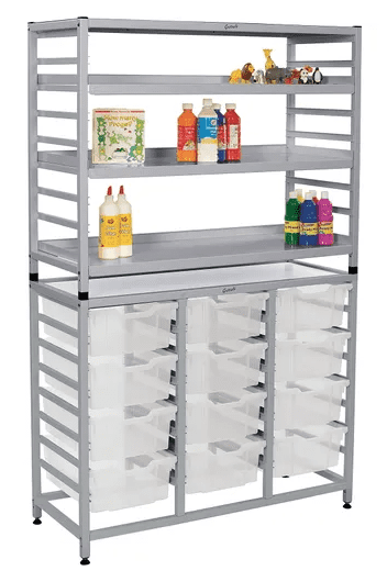 Gratnells® Dynamis Storage Unit With 12 Deep Trays clear