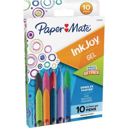 paper mate® inkjoy colored gel pens assortment pack of 10