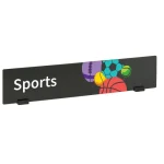 demco® bookshelf sign sports with graphics