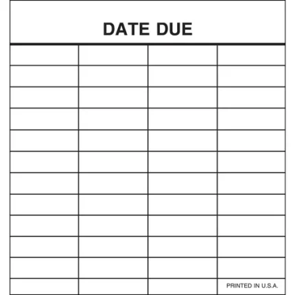 demco® pressure sensitive date due slips ready to ship