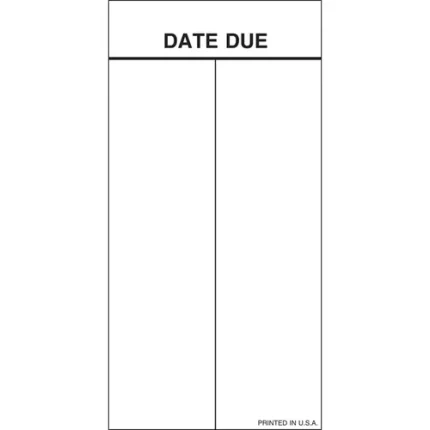 demco® pressure sensitive date due slips ready to ship