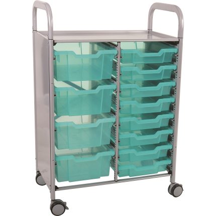 gratnells® callero storage 8 shallow & 4 deep antimicrobial trays