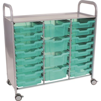 gratnells® callero storage 16 shallow & 4 deep antimicrobial trays