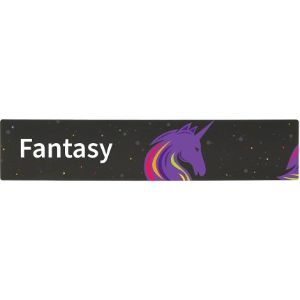 demco® bookshelf sign fantasy with graphics