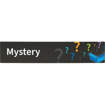 demco® bookshelf sign mystery with graphics