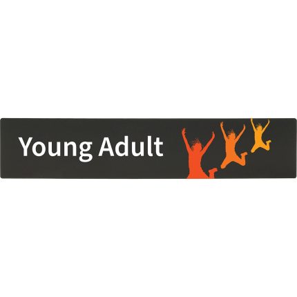 demco® bookshelf sign young adult with graphics