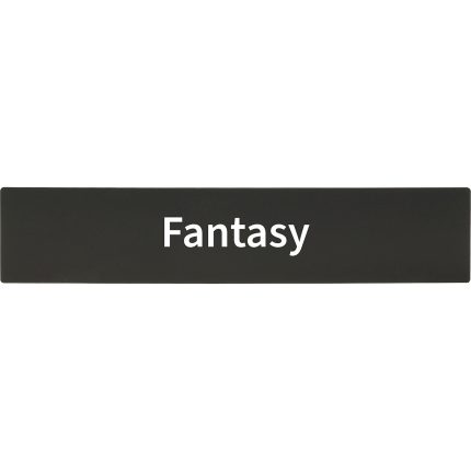 demco® bookshelf sign fantasy with text only