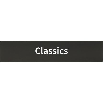 demco® bookshelf sign classics with text only