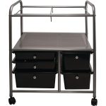 5 Drawer Storage File Cart