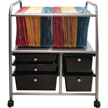 5 drawer storage file cart