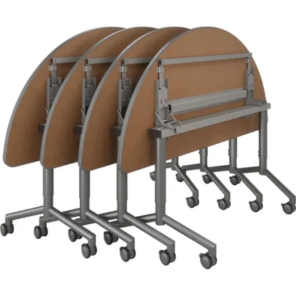 smith system® mobile elemental® half round nest & fold tables