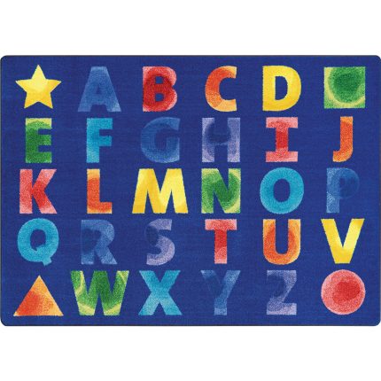 Joy Carpets Watercolor Alphabet™ Rugs