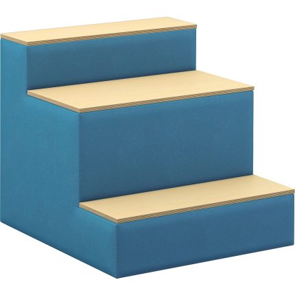 HPFI® Flex Tiered Seating Upholstered With Wood Steps