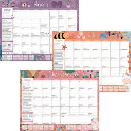 demco® upstart® 2024 librarian's desk calendar