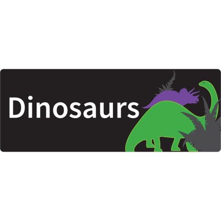 Demco® Browsing Bin Sign - Dinosaurs