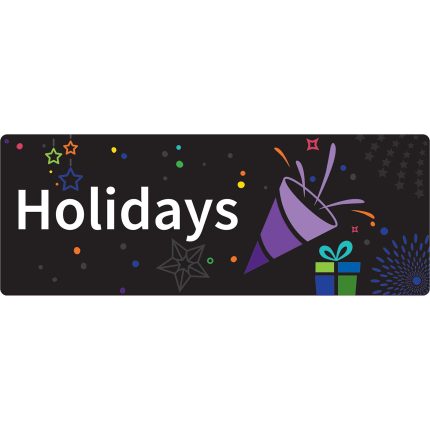 Demco® Browsing Bin Sign - Holidays