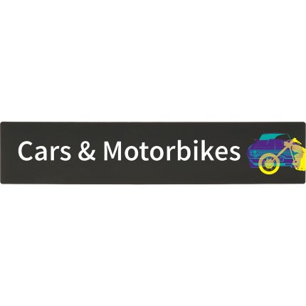 Demco® Bookshelf Sign - Cars And Motorbikes With Graphics