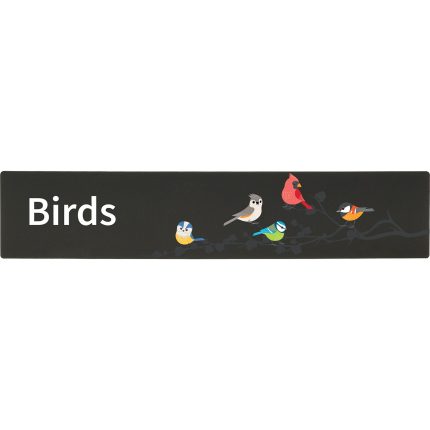 Demco® Bookshelf Sign - Birds With Graphics