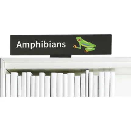 demco® bookshelf sign amphibians with graphics