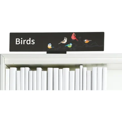 demco® bookshelf sign birds with graphics